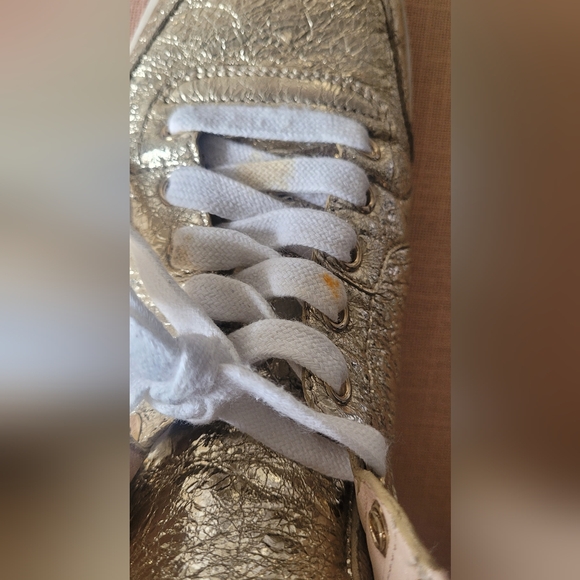 Gucci gold hightop sneakers 38 - Picture 7 of 8